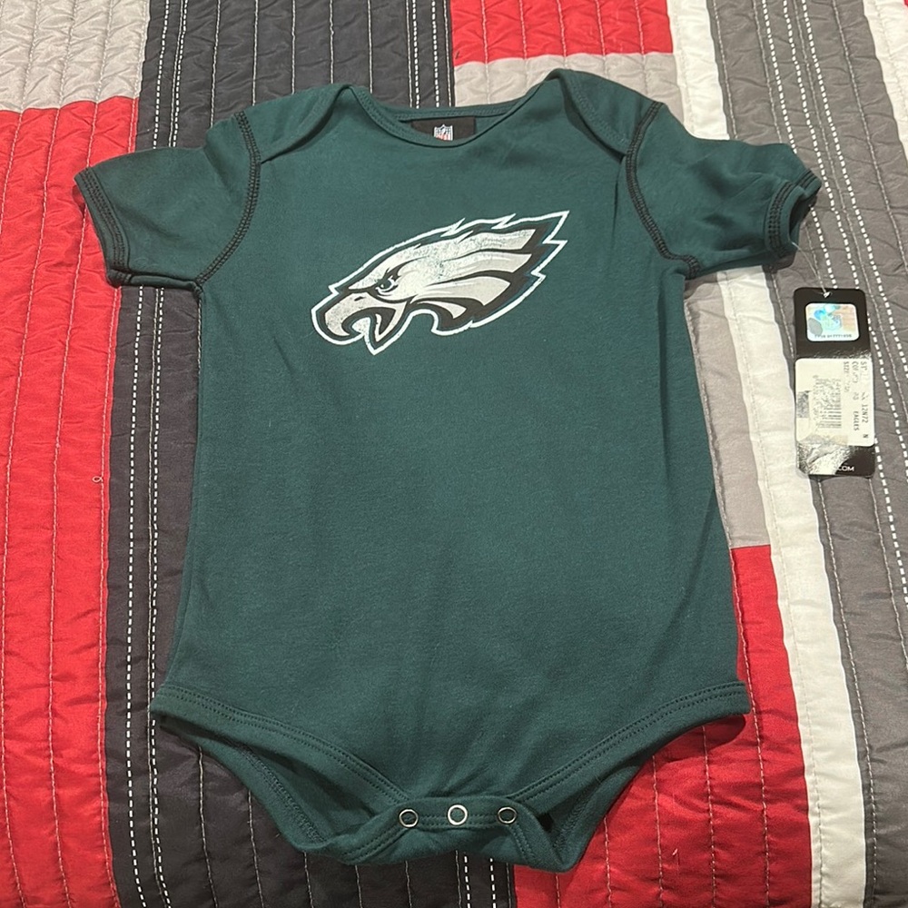 Philadelphia Eagles NFL Kids Green One Piece 24 Months. Go Birds!